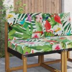 vidaXL Vankúš na vonkajšiu pohovku 2 pcs farebné Polyester
