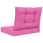 vidaXL Vankúš na vonkajšiu pohovku 2 pcs Ružová Polyester – Obrázok 7