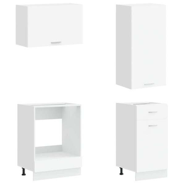 vidaXL Kuchynská jednotka LYON 8 pcs Biela Kompozitné drevo – Obrázok 4