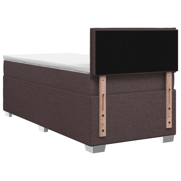 vidaXL Posteľ boxspring s matracom Tmavohnedá 80 x 200 cm Látka – Obrázok 7