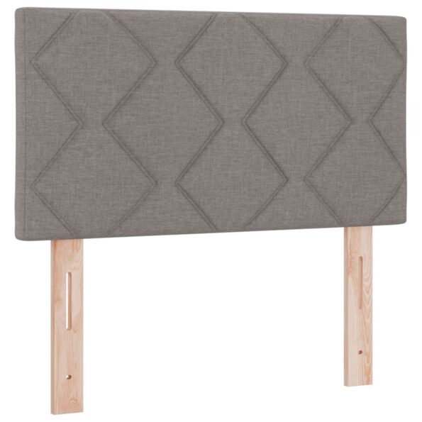 vidaXL Posteľ boxspring s matracom Sivohnedá 90 x 190 cm Látka – Obrázok 3