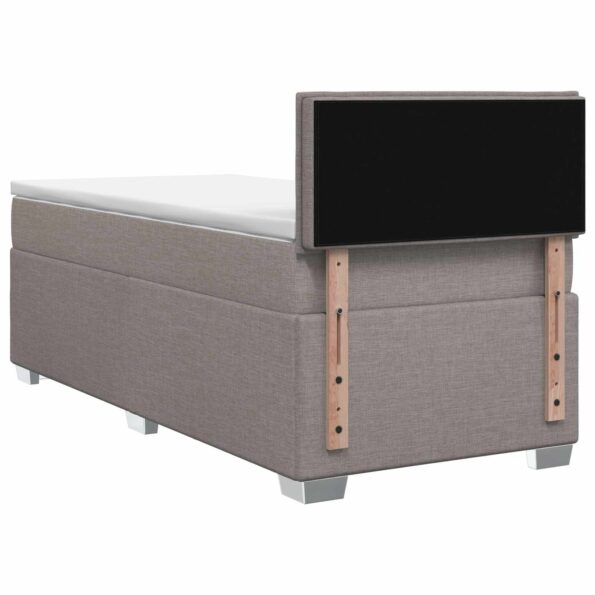 vidaXL Posteľ boxspring s matracom Sivohnedá 90 x 190 cm Látka – Obrázok 7