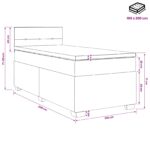vidaXL Posteľ boxspring s matracom Modrá 100 x 200 cm Látka – Obrázok 10