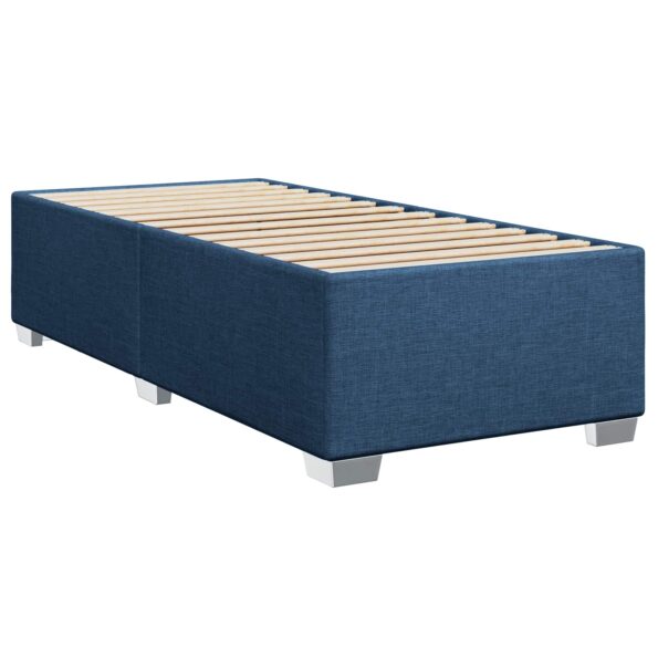 vidaXL Posteľ boxspring s matracom Modrá 100 x 200 cm Látka – Obrázok 4