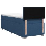 vidaXL Posteľ boxspring s matracom Modrá 100 x 200 cm Látka – Obrázok 7