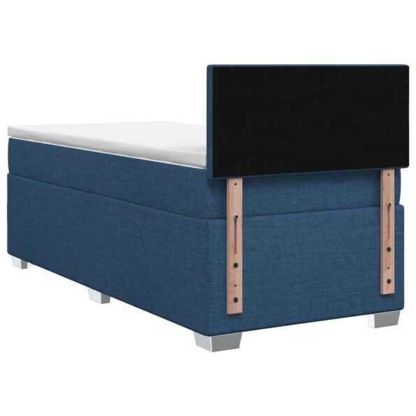 vidaXL Posteľ boxspring s matracom Modrá 100 x 200 cm Látka – Obrázok 7