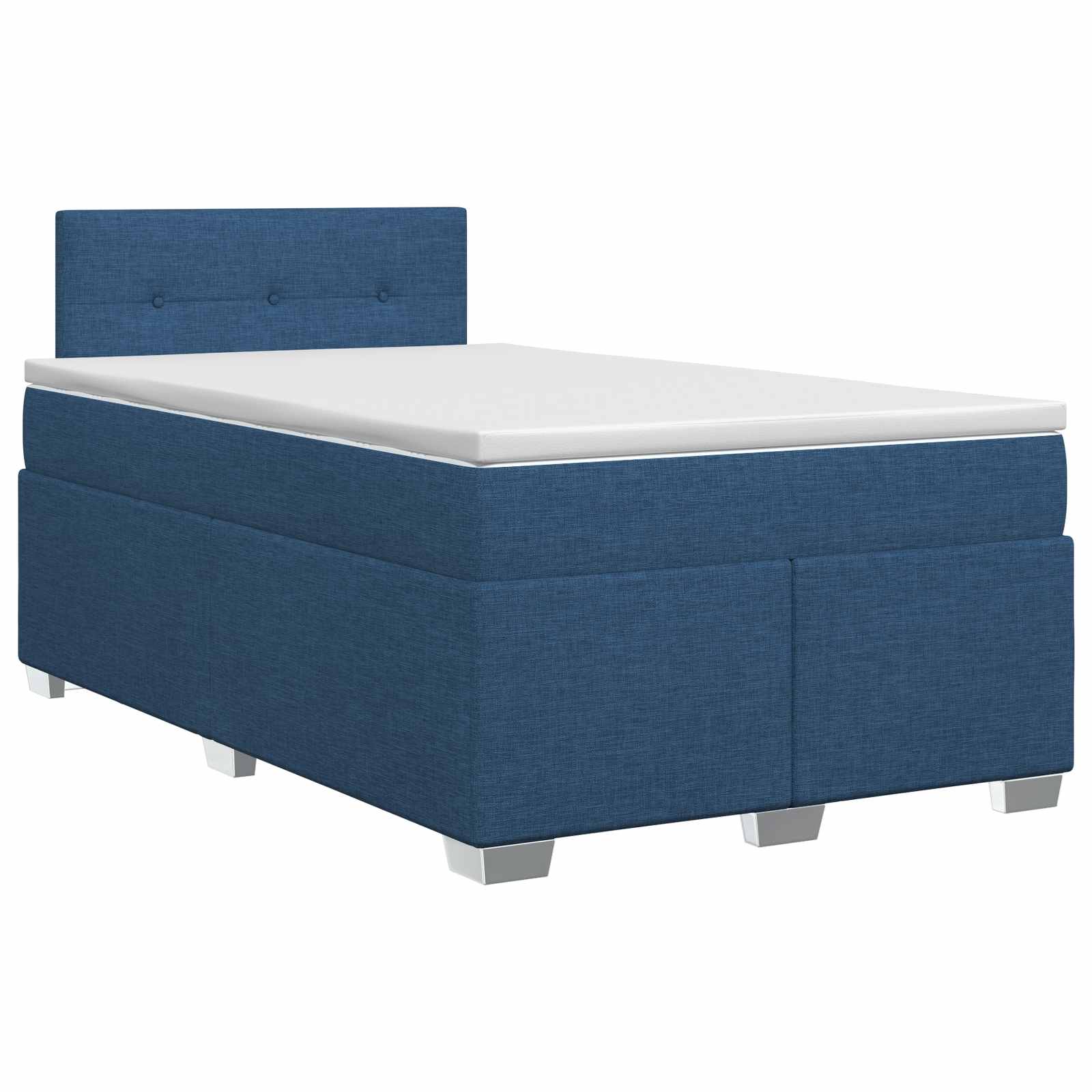 3450438_1.jpg vidaXL Posteľ boxspring s matracom Modrá 120 x 190 cm Látka – Obrázok 1