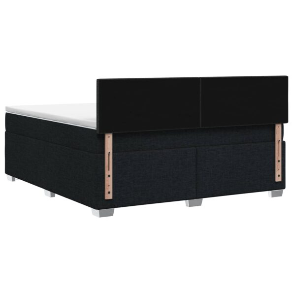 vidaXL Posteľ boxspring s matracom Čierna 140 x 200 cm Látka – Obrázok 7