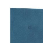 vidaXL Posteľ boxspring s matracom Tmavomodrá 90 x 190 cm Zamat – Obrázok 8