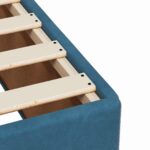 vidaXL Posteľ boxspring s matracom Tmavomodrá 90 x 190 cm Zamat – Obrázok 9