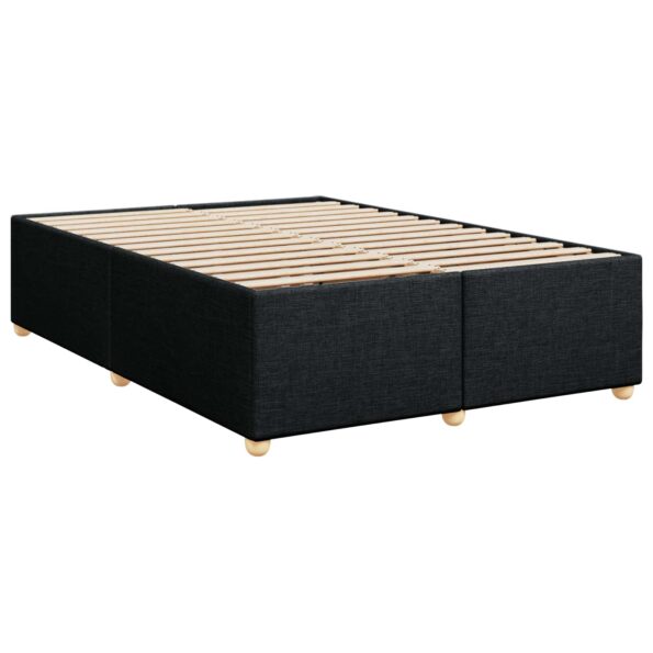vidaXL Posteľ boxspring s matracom Čierna 140 x 190 cm Látka – Obrázok 5