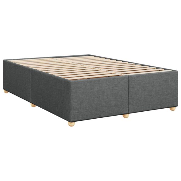 vidaXL Posteľ boxspring s matracom Tmavosivá 160 x 200 cm Látka – Obrázok 4