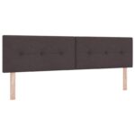 vidaXL Posteľ boxspring s matracom Tmavohnedá 180 x 200 cm Látka – Obrázok 3