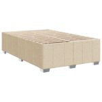vidaXL Posteľ boxspring s matracom Krémová 120 x 200 cm Látka – Obrázok 4