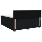 vidaXL Posteľ boxspring s matracom Čierna 140 x 200 cm Látka – Obrázok 8