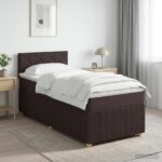 vidaXL Posteľ boxspring s matracom Tmavohnedá 80 x 200 cm Látka – Obrázok 11