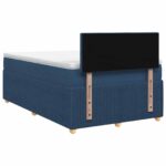 vidaXL Posteľ boxspring s matracom Modrá 120 x 190 cm Látka – Obrázok 7