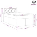 vidaXL Posteľ boxspring s matracom Sivohnedá 120 x 190 cm Látka – Obrázok 10