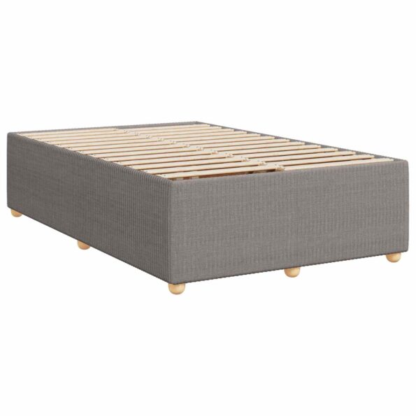 vidaXL Posteľ boxspring s matracom Sivohnedá 120 x 190 cm Látka – Obrázok 4