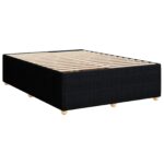 vidaXL Posteľ boxspring s matracom Čierna 140 x 190 cm Látka – Obrázok 4