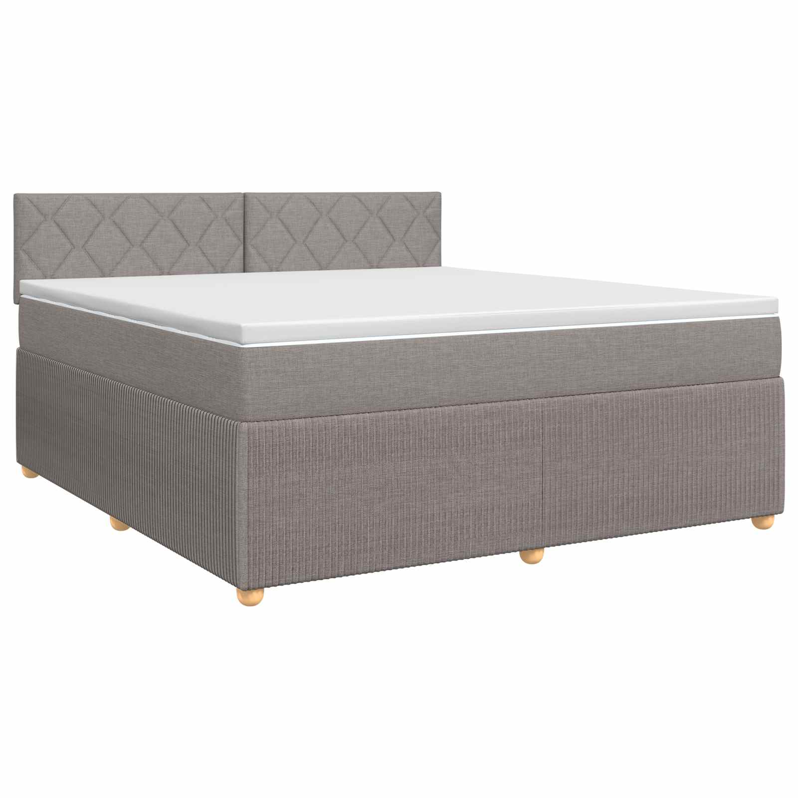 3451514_1.jpg vidaXL Posteľ boxspring s matracom Sivohnedá 160 x 200 cm Látka – Obrázok 1