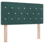 vidaXL Posteľ s boxspringom a matracom a LED Tmavozelená 120 x 190 cm – Obrázok 3