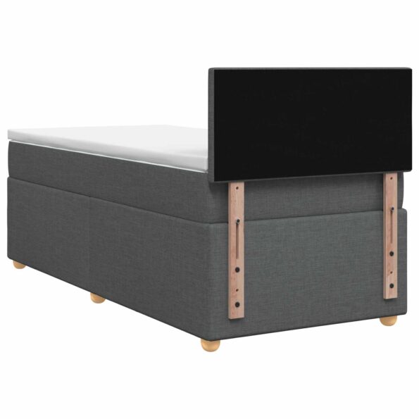 vidaXL Posteľ boxspring s matracom Tmavosivá 100 x 200 cm Látka – Obrázok 7