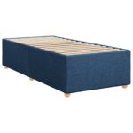 vidaXL Posteľ boxspring s matracom Modrá 100 x 200 cm Látka – Obrázok 4