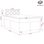 vidaXL Posteľ boxspring s matracom Sivohnedá 120 x 200 cm Látka – Obrázok 11