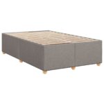 vidaXL Posteľ boxspring s matracom Sivohnedá 120 x 200 cm Látka – Obrázok 4
