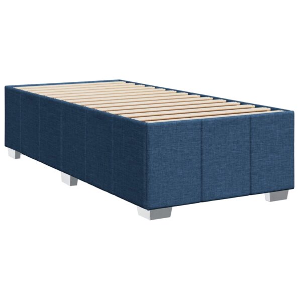 vidaXL Posteľ boxspring s matracom Modrá 100 x 200 cm Látka – Obrázok 4