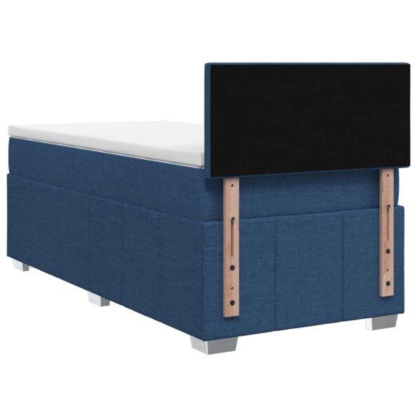 vidaXL Posteľ boxspring s matracom Modrá 100 x 200 cm Látka – Obrázok 7