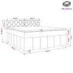 vidaXL Posteľ boxspring s matracom Sivohnedá 160 x 200 cm Látka – Obrázok 11