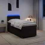 vidaXL Posteľ boxspring s matracom Tmavohnedá 80 x 200 cm Látka