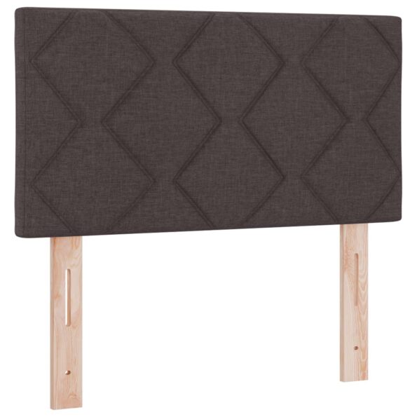 vidaXL Posteľ boxspring s matracom Tmavohnedá 80 x 200 cm Látka – Obrázok 3