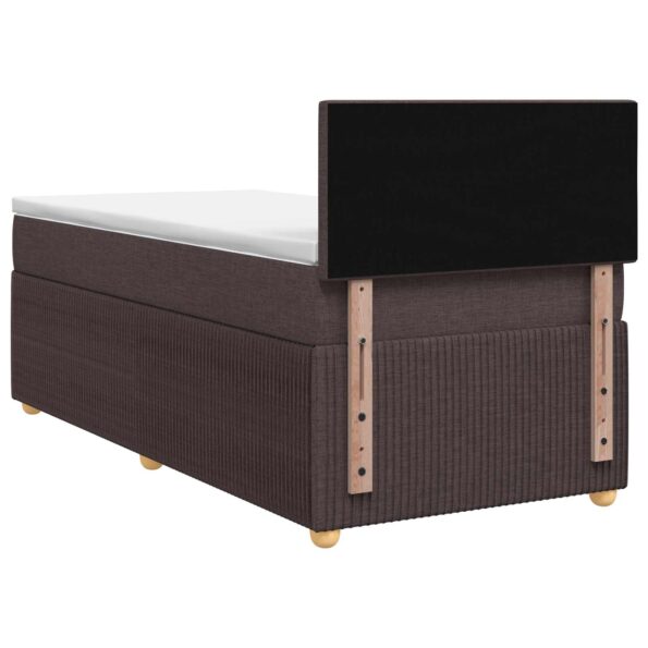 vidaXL Posteľ boxspring s matracom Tmavohnedá 80 x 200 cm Látka – Obrázok 7