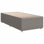 vidaXL Posteľ boxspring s matracom Sivohnedá 90 x 190 cm Látka – Obrázok 4
