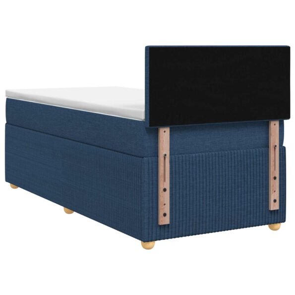 vidaXL Posteľ boxspring s matracom Modrá 100 x 200 cm Látka – Obrázok 7