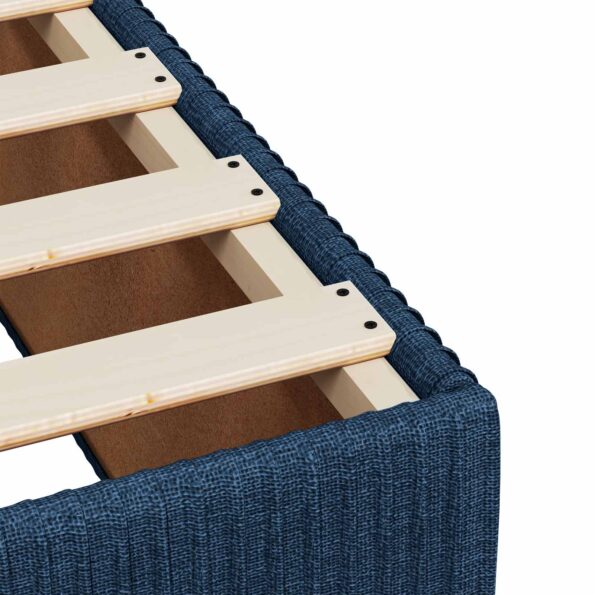 vidaXL Posteľ boxspring s matracom Modrá 100 x 200 cm Látka – Obrázok 9