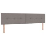 vidaXL Posteľ boxspring s matracom Sivohnedá 200 x 200 cm Látka – Obrázok 3