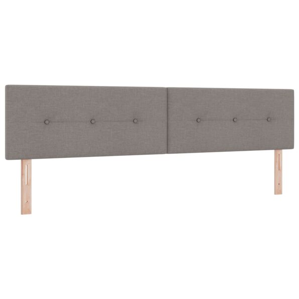 vidaXL Posteľ boxspring s matracom Sivohnedá 200 x 200 cm Látka – Obrázok 3