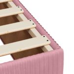 vidaXL Posteľ boxspring s matracom Ružová 100 x 200 cm Zamat – Obrázok 10