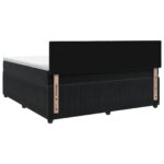 vidaXL Posteľ boxspring s matracom Čierna 160 x 200 cm Zamat – Obrázok 7