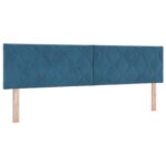 vidaXL Posteľ boxspring s matracom Modrá 180 x 200 cm Zamat – Obrázok 3