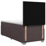 vidaXL Posteľ boxspring s matracom Tmavohnedá 90 x 200 cm Látka – Obrázok 7