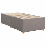vidaXL Posteľ boxspring s matracom Sivohnedá 100 x 200 cm Látka – Obrázok 4