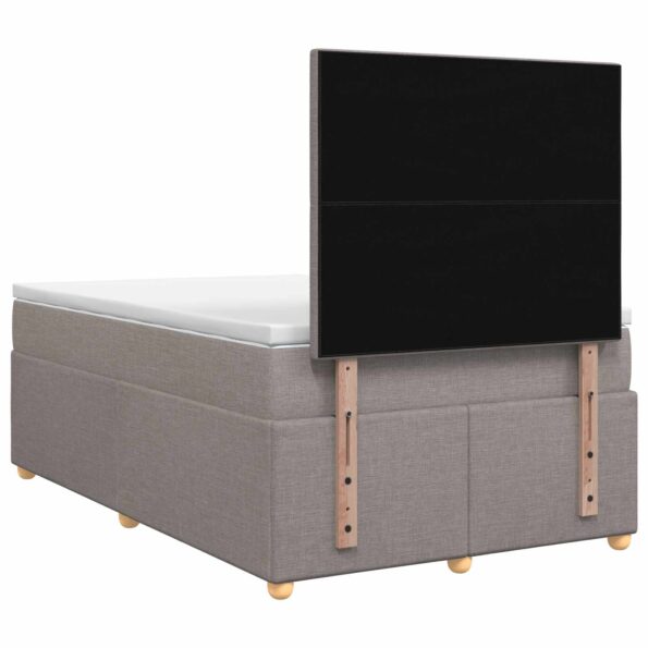 vidaXL Posteľ boxspring s matracom Sivohnedá 120 x 190 cm Látka – Obrázok 7