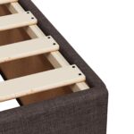 vidaXL Posteľ boxspring s matracom Tmavohnedá 160 x 200 cm Látka – Obrázok 9