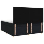 vidaXL Posteľ boxspring s matracom Čierna 200 x 200 cm Látka – Obrázok 8