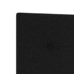 vidaXL Posteľ boxspring s matracom Čierna 140 x 190 cm Látka – Obrázok 8